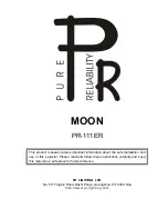 Preview for 1 page of PR Lighting PR-111ER MOON User Manual