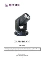 Предварительный просмотр 1 страницы PR Lighting PR-2554 User Manual