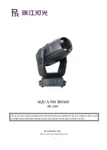 PR Lighting PR-2569 User Manual preview