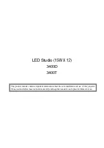 Предварительный просмотр 1 страницы PR Lighting PR-3400D Manual