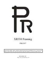 PR Lighting XR330 Framing Product Manual предпросмотр