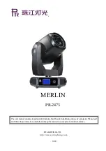 Preview for 1 page of PR MERLIN PR-2473 User Manual