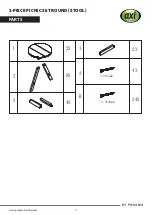 Preview for 7 page of Pragma axi 3-PIECE PICNIC SET ROUND Instruction Manual