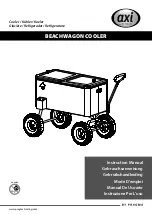 Pragma AXI Beachwagon Cooler Instruction Manual preview