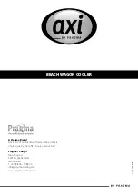 Preview for 12 page of Pragma AXI Beachwagon Cooler Instruction Manual