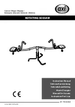 Preview for 1 page of Pragma AXI ROTATING SEESAW Instruction Manual