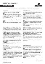 Предварительный просмотр 10 страницы Pragma COUGAR FREESTYLE PRO WHITE Instruction Manual
