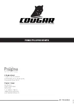 Предварительный просмотр 12 страницы Pragma COUGAR FREESTYLE PRO WHITE Instruction Manual