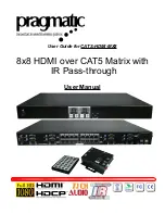 Предварительный просмотр 1 страницы PRAGMATIC COMMUNICATIONS SYSTEMS CATS-HDMI-MX8 v1.2 User Manual