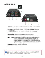 Предварительный просмотр 8 страницы PRAGMATIC COMMUNICATIONS SYSTEMS CATS-HDMI-MX8 v1.2 User Manual