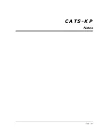 Предварительный просмотр 37 страницы PRAGMATIC COMMUNICATIONS SYSTEMS CATS-KP User Manual