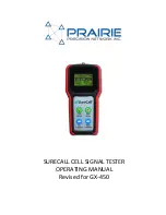 Prairie SURECALL GX-450 Operating Manual preview