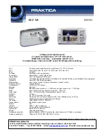 Praktica D00364 Specification предпросмотр