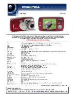 Praktica D00390 Specifications предпросмотр