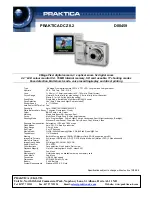 Praktica D00459 Specification preview