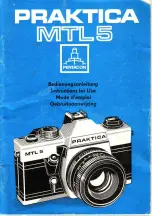 Предварительный просмотр 1 страницы Praktica MTL5 Instructions For Use Manual