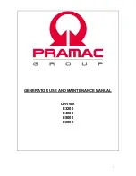 Pramac E5000 Use And Maintenance Manual preview