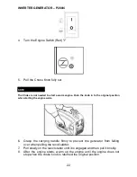 Preview for 22 page of Pramac P2000i Operating Manual