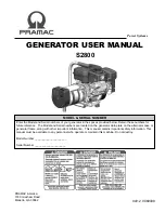 Предварительный просмотр 1 страницы Pramac S2800 User Manual