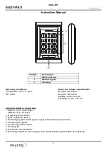 Предварительный просмотр 6 страницы PRASTEL EASY-PAD Instruction Manual