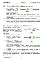 Предварительный просмотр 22 страницы PRASTEL EASYBKW Manual