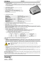 PRASTEL FOTO9S4A Quick Start Manual предпросмотр