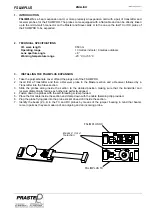 Preview for 3 page of PRASTEL FSLIMPLUS Manual