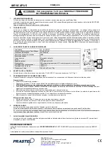 Preview for 3 page of PRASTEL MR1E-XP-V5 Manual