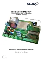 PRASTEL UNIK3I-V4 Manual For Installation preview