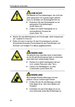 Предварительный просмотр 24 страницы Prebena 1A-AZ16BNH Instructions For Use Manual