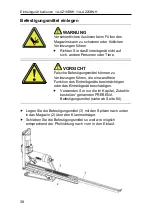 Предварительный просмотр 38 страницы Prebena 1A-AZ16BNH Instructions For Use Manual