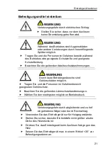 Preview for 21 page of Prebena 1GP-ALK35 Original Operating Instructions