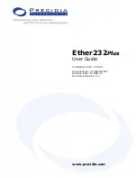 Preview for 1 page of Precidia Ether232Plus User Manual