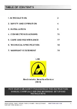 Preview for 2 page of PRECILUM INGROUND 15 RGB Instruction Manual