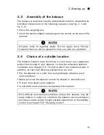 Preview for 17 page of Precisa 165 BJ Series Operating Instructions Manual