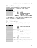 Preview for 31 page of Precisa 165 BJ Series Operating Instructions Manual