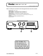 Preview for 196 page of Precisa 300 SCS series Service Manual