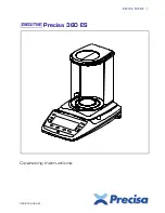 Preview for 1 page of Precisa 360 ES Series Operating Instructions Manual