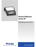 Precisa Series XT Operating Instructions Manual preview