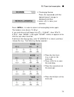 Preview for 75 page of Precisa Series XT Operating Instructions Manual