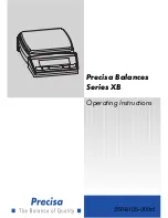 Precisa XB series Operating Instructions Manual preview