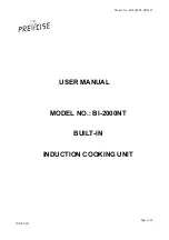 Preview for 1 page of PreCise BI-2000NT User Manual