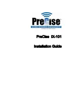 PreCise IX-101 Installation Manual предпросмотр