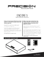 Precision Acoustics ENCORE 5 User Manual preview