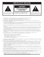 Preview for 2 page of Precision Acoustics HD50SB Owner'S Manual