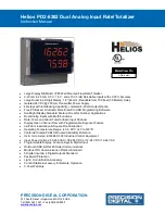 Precision Digital Corporation Helios PD2-6262 Instruction Manual preview