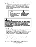 Предварительный просмотр 2 страницы Precision Digital Corporation PD6060 Instruction Manual