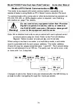 Предварительный просмотр 78 страницы Precision Digital Corporation PD6363 Series Instruction Manual