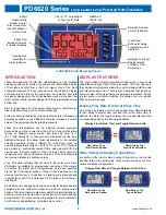 Предварительный просмотр 2 страницы Precision Digital Corporation PD6620 Series Manual