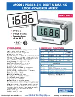 Precision Digital Corporation PD686 Quick Start Manual preview